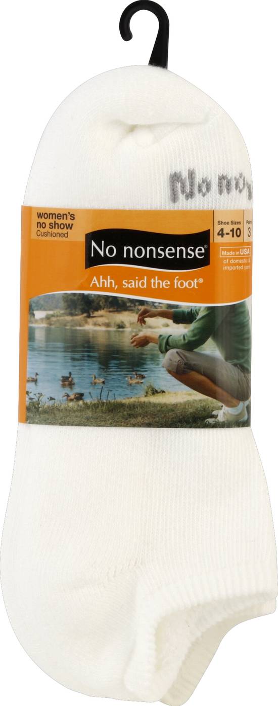 No Nonsense - No Nonsense, Socks, No Show, Cushioned, White (3