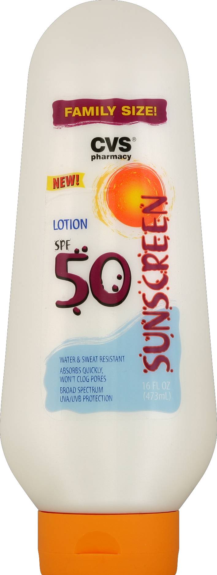 CVS Pharmacy Sun Lotion Sunscreen (16 fl oz)