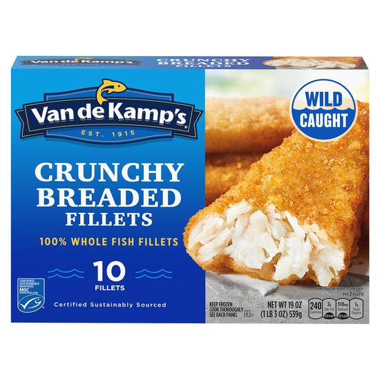 Van De Kamp's Crunchy Breaded Fish Fillets (10 ct)