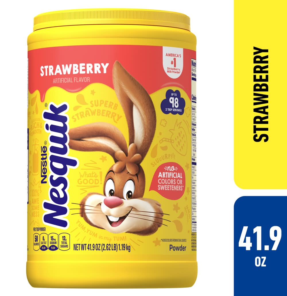 Nesquik Powder Drink Mix, Strawberry (41.9 oz)