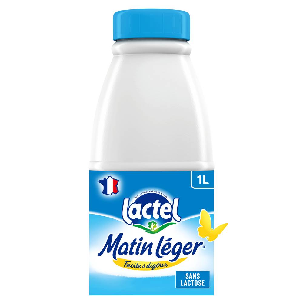 Lactel - Matin léger lait sans lactose (1 L)