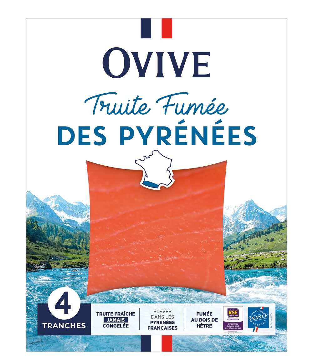 Ovive - Truite fumée des pyrénées (120g)