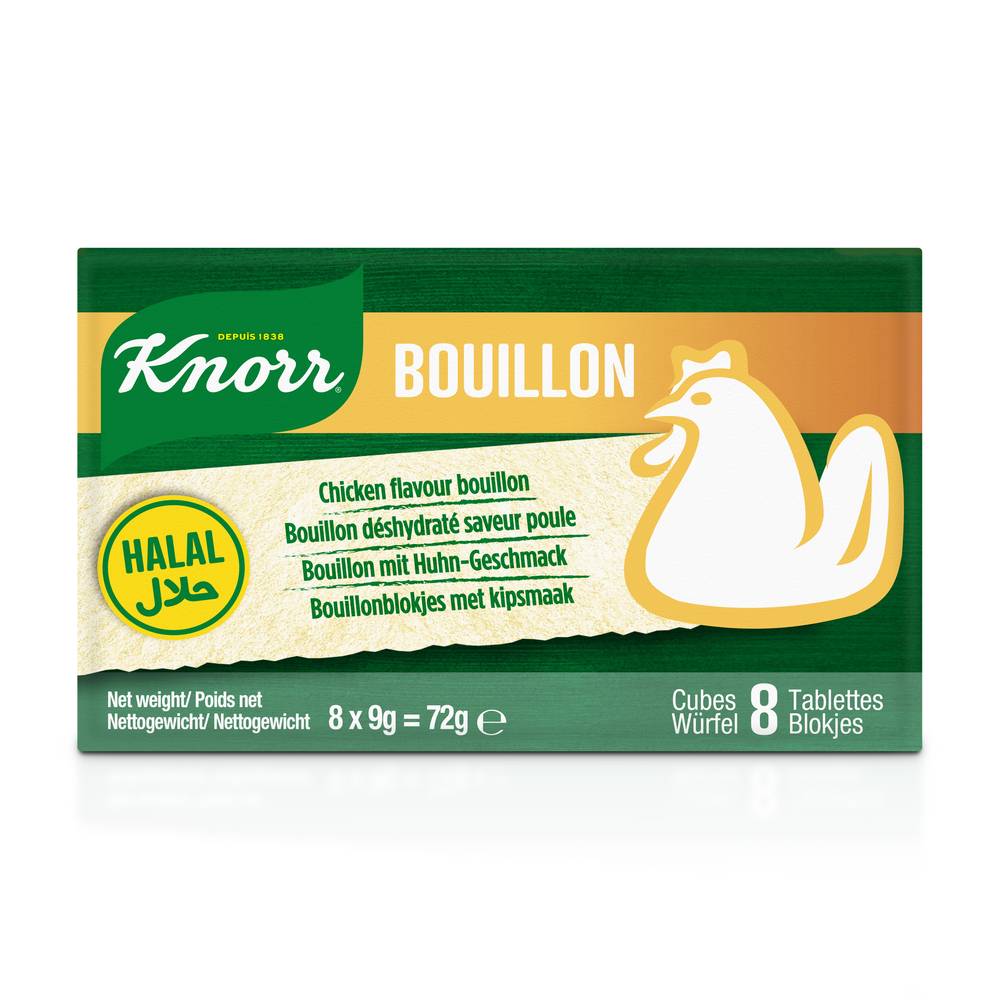 Knorr - Bouillon en cubes halal (poulet )