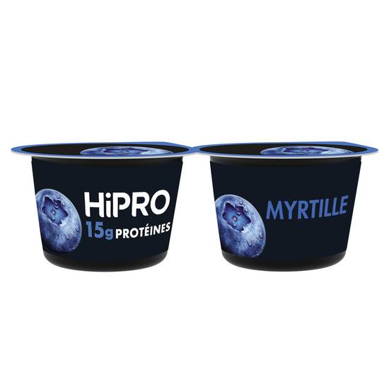 Hipro - Yaourt myrtille protéiné (2 pièces )