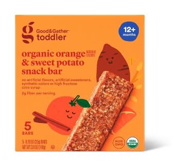 Good & Gather Organic Snack Bars, Orange-Sweet Potato (3.17 oz, 5 ct)