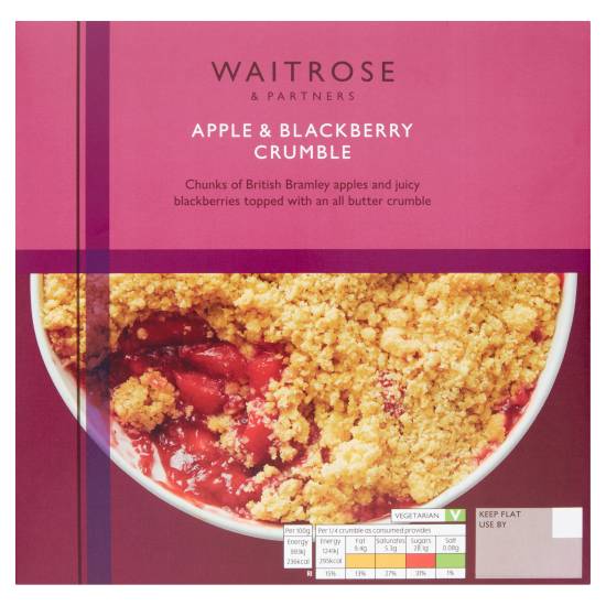 Waitrose Apple & Blackberry Crumble