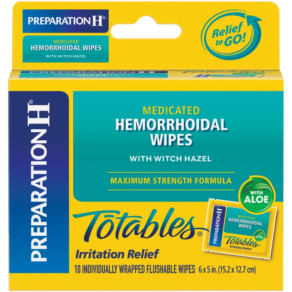 Preparation H Totables Medicated Hemorrhoid Wipes (3.64 lbs)
