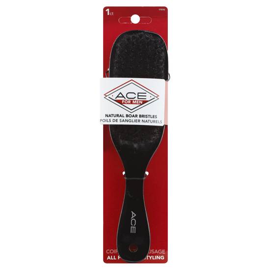 Ace Hairbrush Natural Boar Bristles (1 ct)