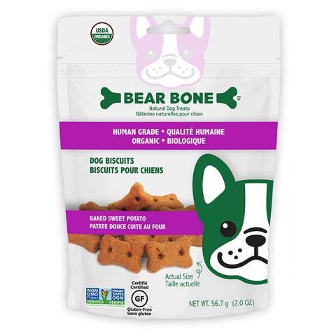 Bear Bone Baked Sweet Potato Dog Treats