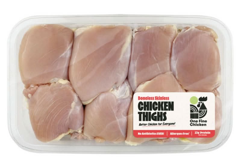 Family Pack Antibiotic Free Boneless Skinless Chicken Thighs, per lb