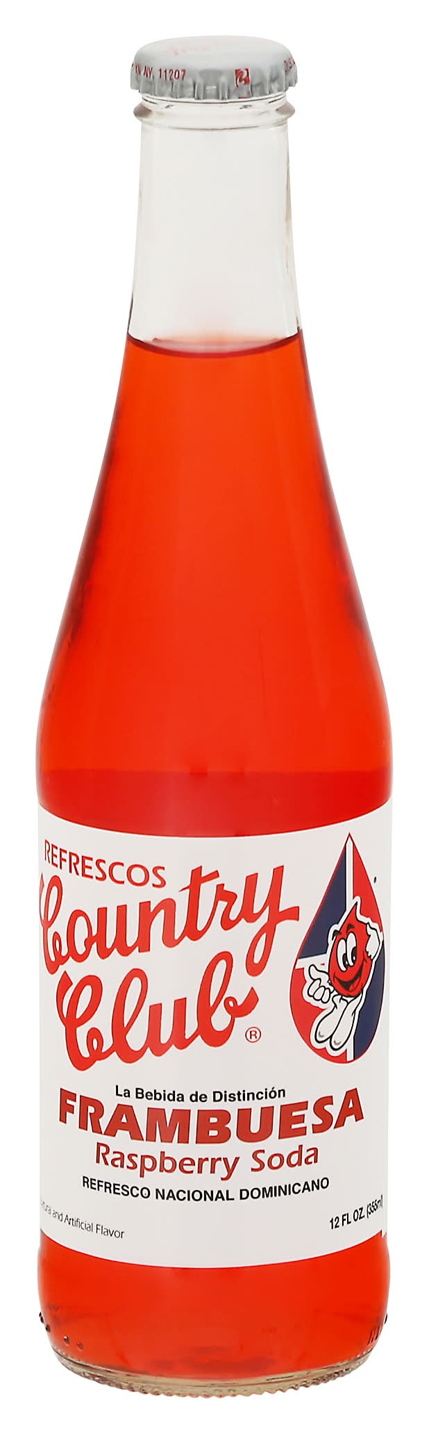 Country Club Frambuesa Raspberry Soda (12 fl oz)