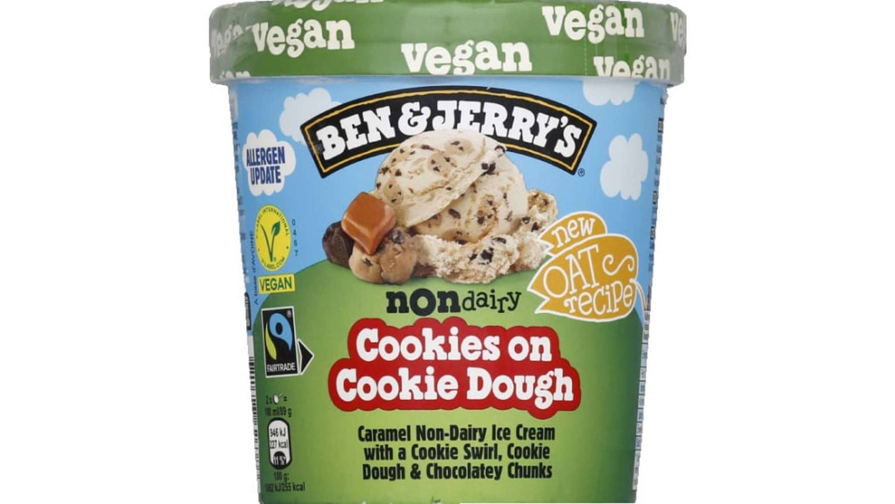 Ben & Jerry's Glace Vegan Cookies Dough Le pot de 465mL