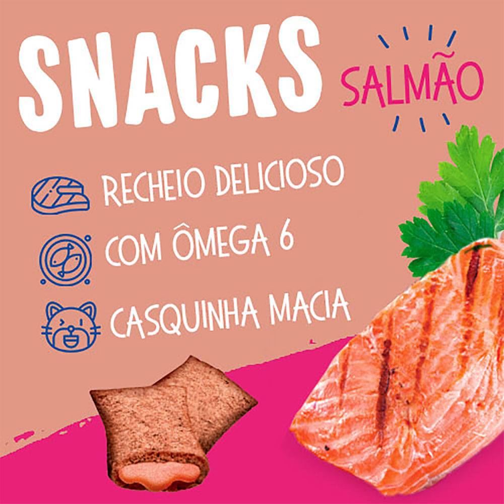 Kelcat petisco para gatos snacks salmão (40g)
