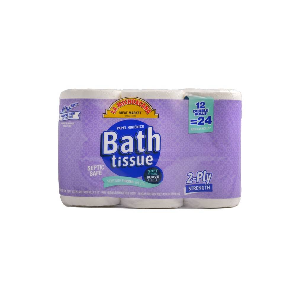 La Michoacana 2-play Strength Bath Tissue (12 ct) (lavender)