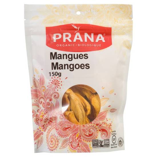 Prana Organic Dried Mangos (150 g)