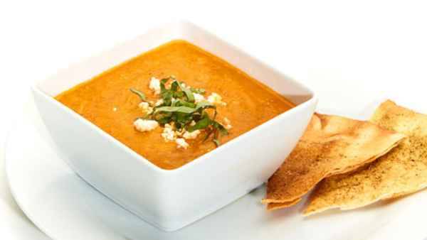 Bowl of Tomato Basil Soup