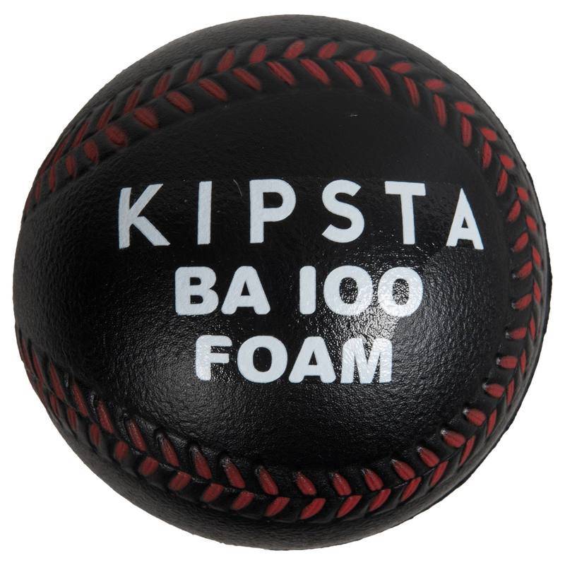 Kipsta Pelota de espuma baseball BA100 negro (1 u)