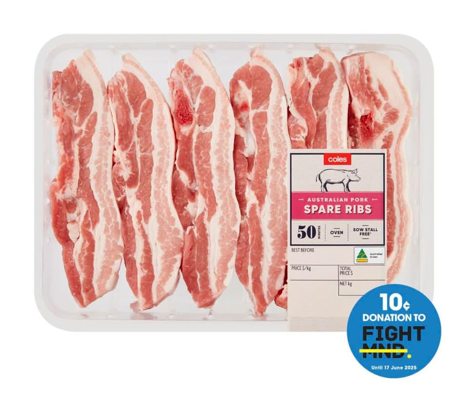 Coles Pork Spare Ribs approx. 950g