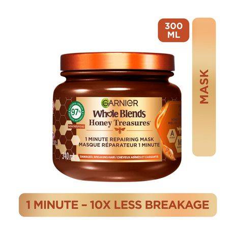Garnier Whole Blends Honey Treasures Hair Mask For Damaged Hair (300 ml)