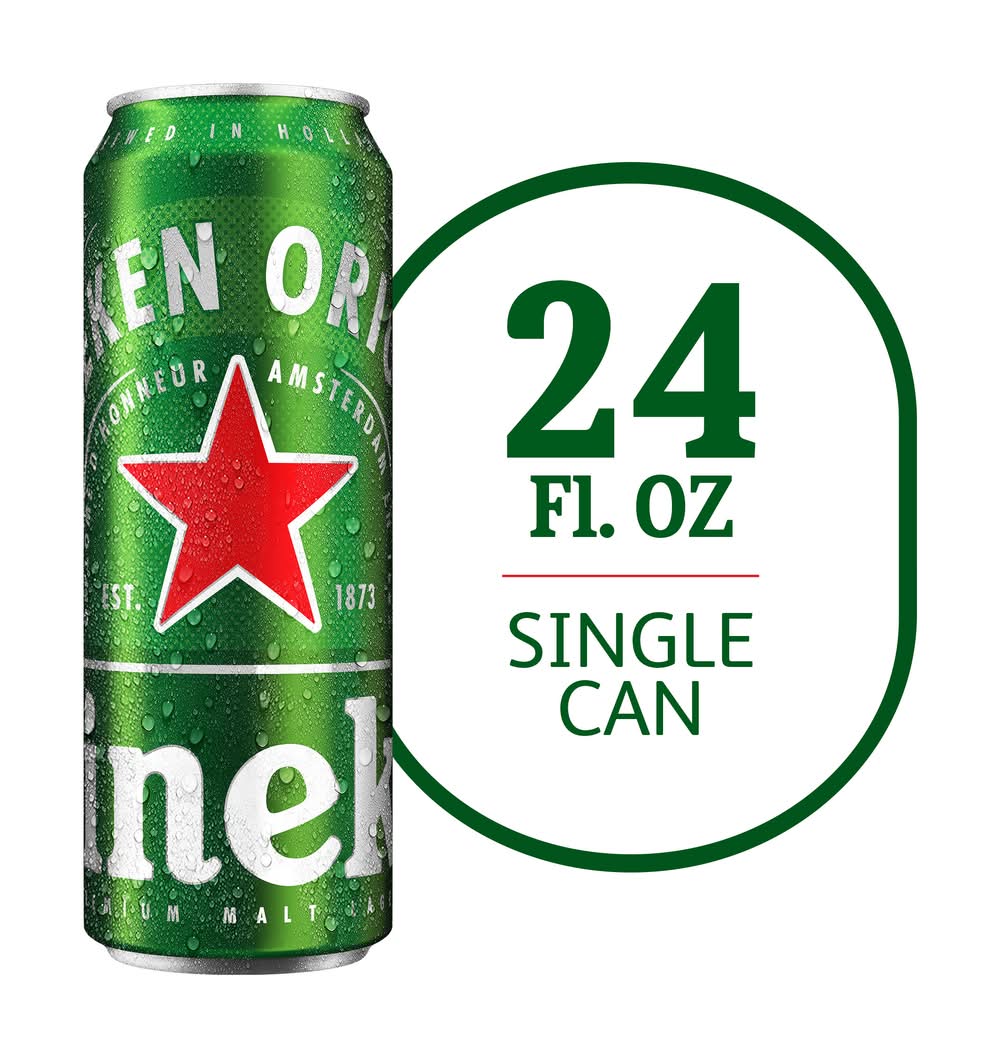 Heineken Original Malt Lager Beer (24 fl oz)