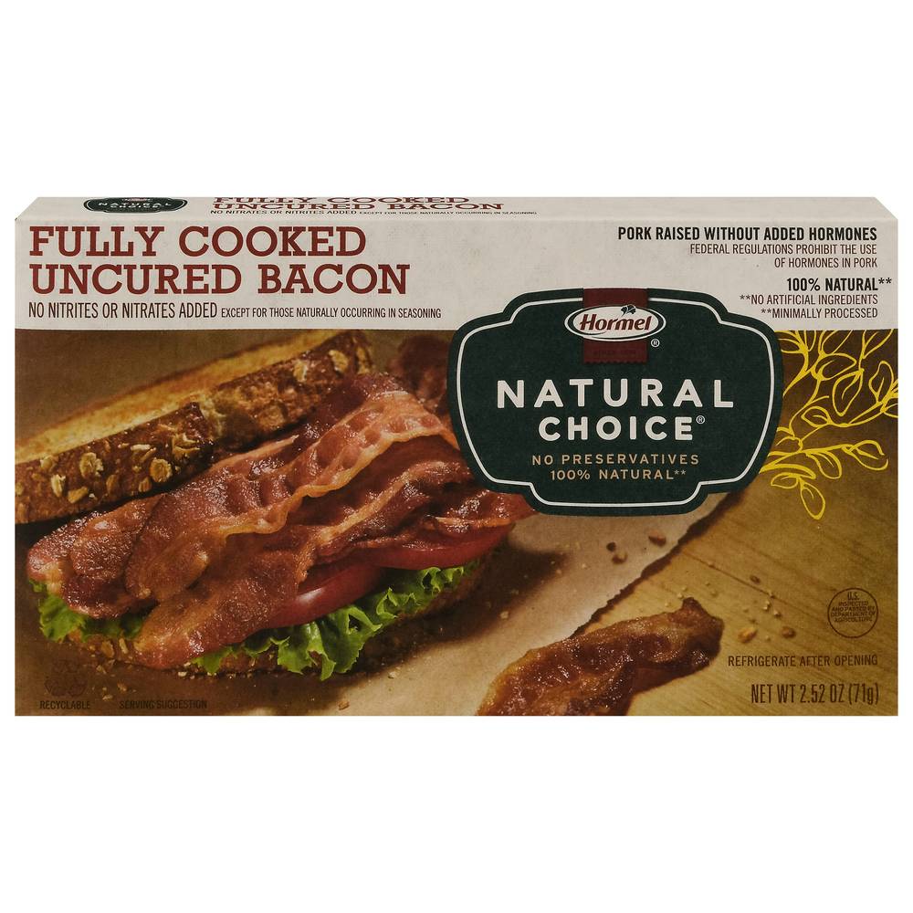 Hormel Natural Choice Bacon Fully Cooked (2.52 oz)