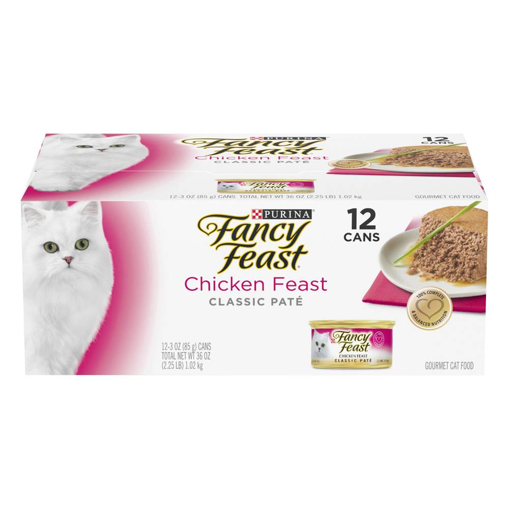 Fancy Feast Classic Chicken Feast Cat Food (12 x 3 oz)