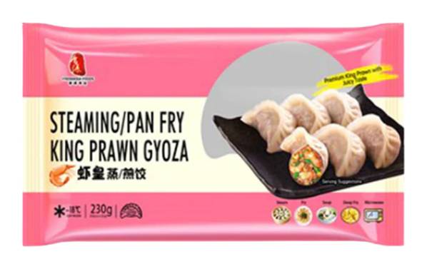 Freshasia Foods Steaming/Pan Fry King Prawn Gyoza (230g)
