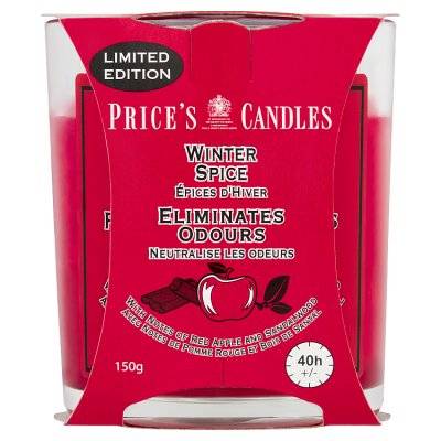 Price's Candles Fresh Air Winter Spice Candle