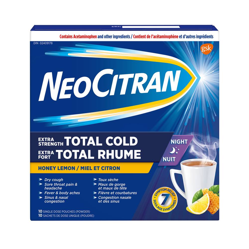 Neocitran Extra Strength Honey Lemon Total Cold Remedy