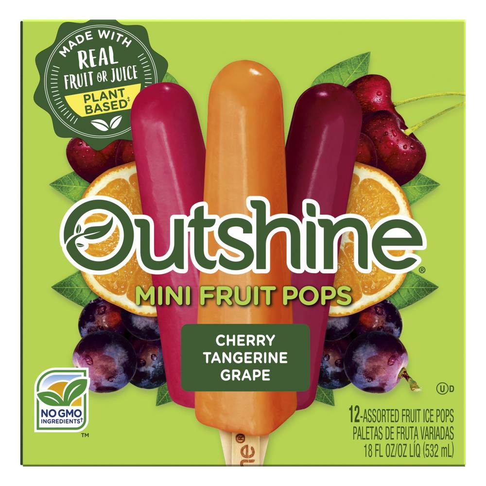 Outshine Cherry Tangerine Grape Fruit Bars (12 ct)