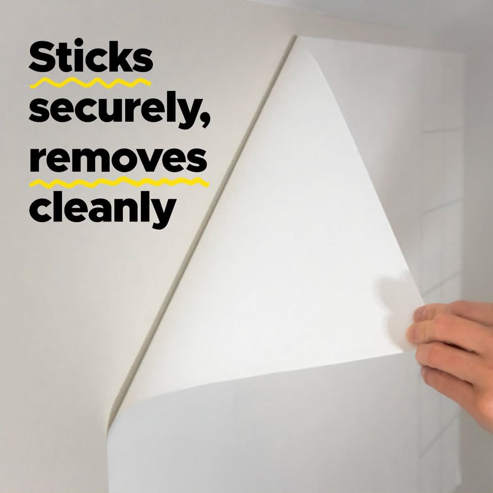 Post-It Easy Erase Whiteboard Sheets 3.9 X 3.9 In 4 Sheets Instant Whiteboard Use Dry Erase And Permanent Markers