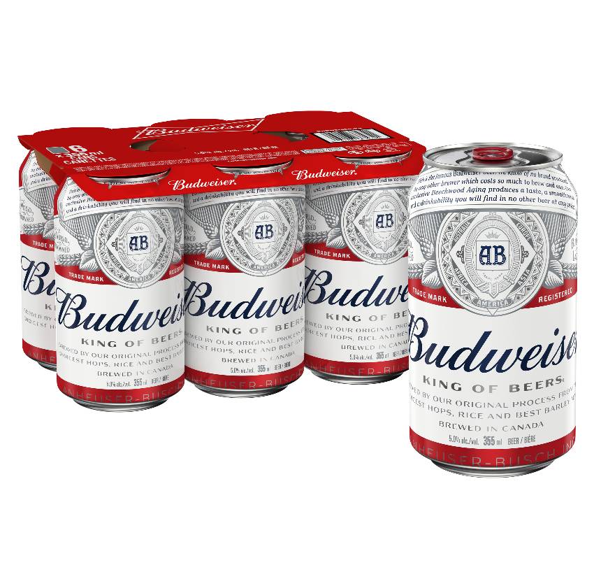 Budweiser  (6 Cans, 355ml)