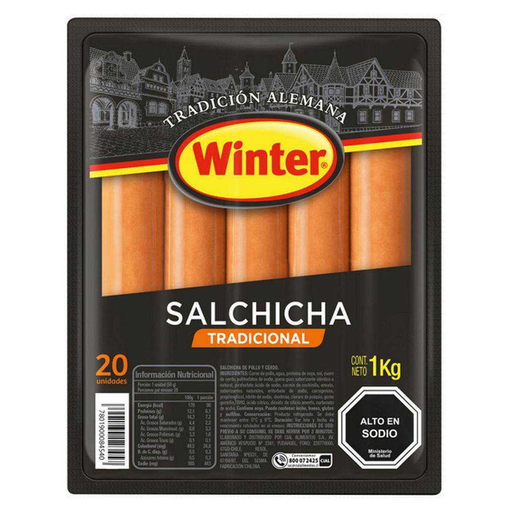 Winter · Salchicha tradicional (20 un)