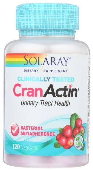 Solaray Cranactin Cranberry Extract Urinary Tract Health Capsules (120 ct)