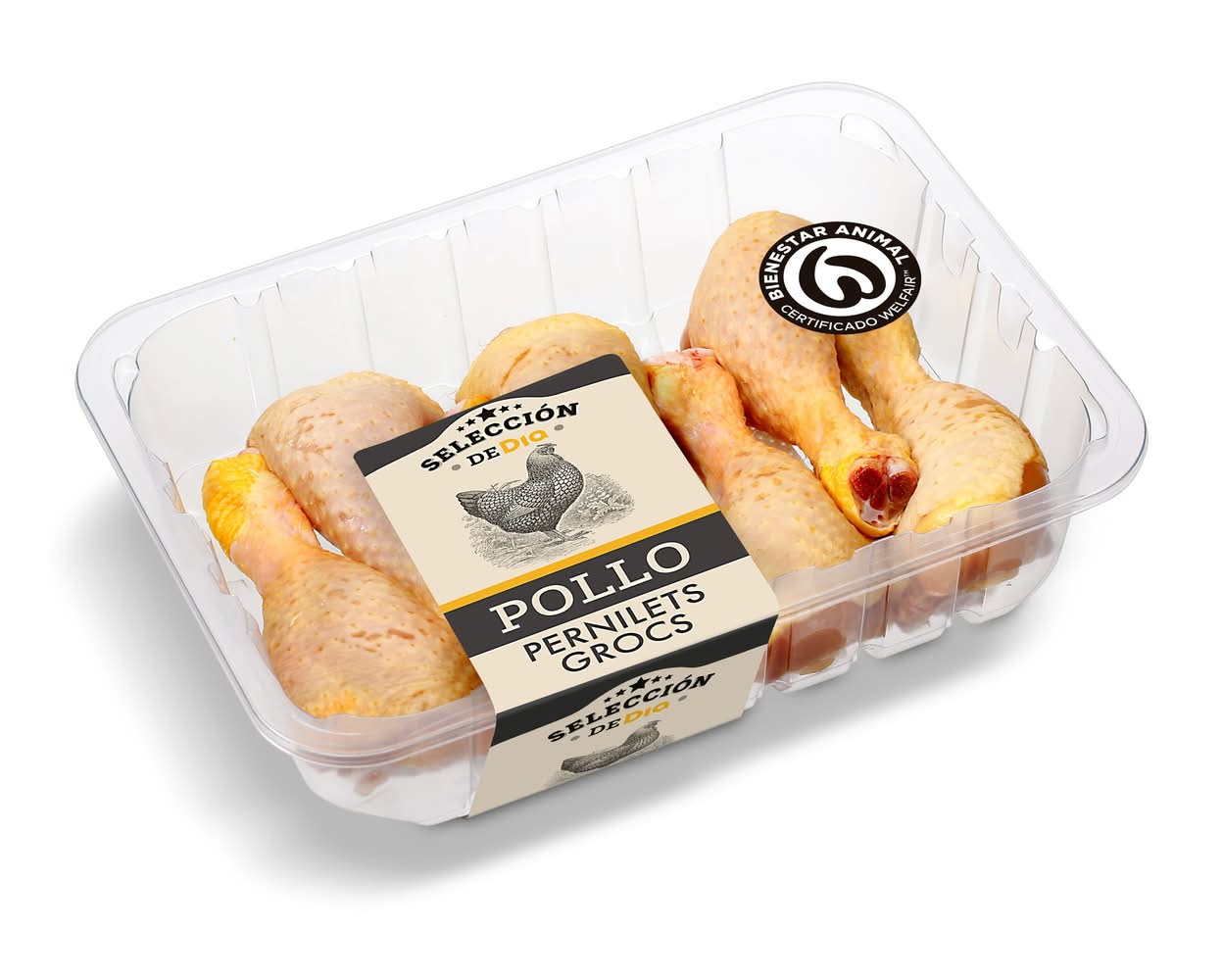 Jamoncitos De Pollo Amarillo Formato Familiar Selección De Dia Bandeja 800 G Aprox.