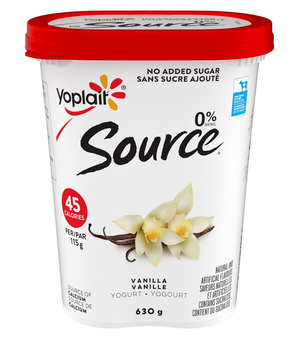Yoplait Source Flavored Yogurt, Vanilla (630 g)