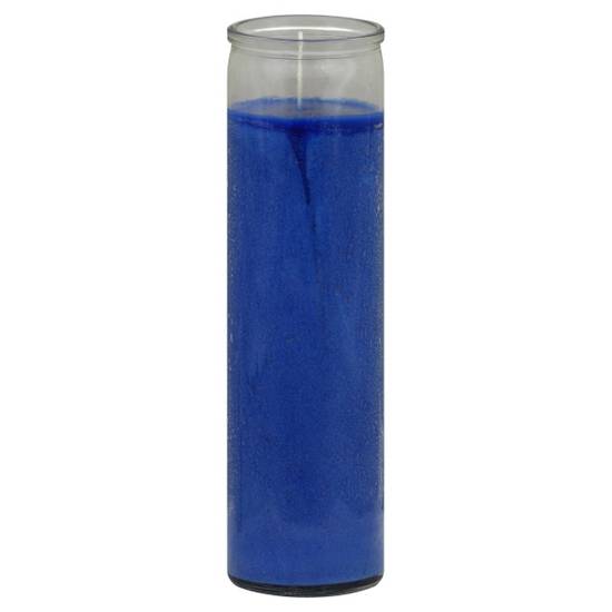 St. Jude Candle Company 8.25" Blue Glass Candle (1 ct)