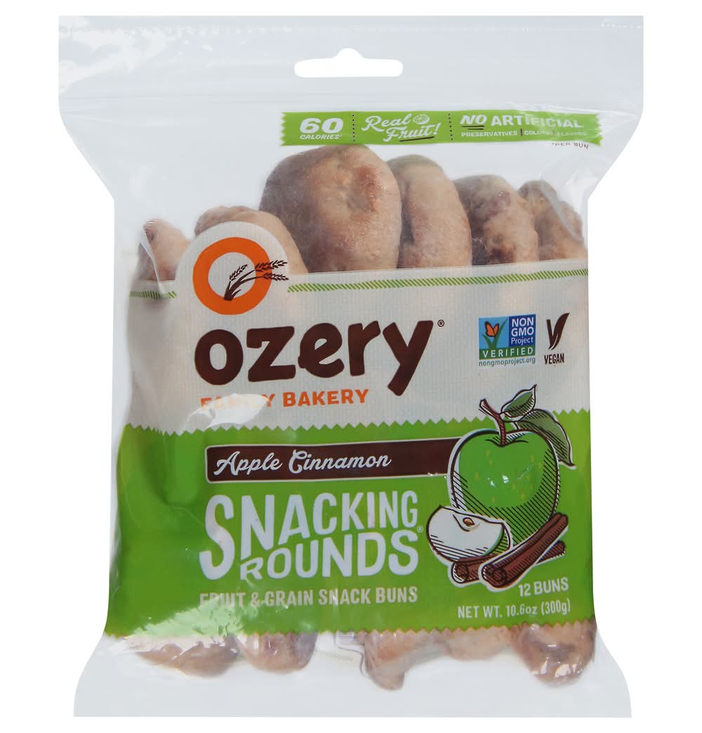 Ozery Apple Cinnamon Snacking Rounds Snack Buns (10.6 oz)