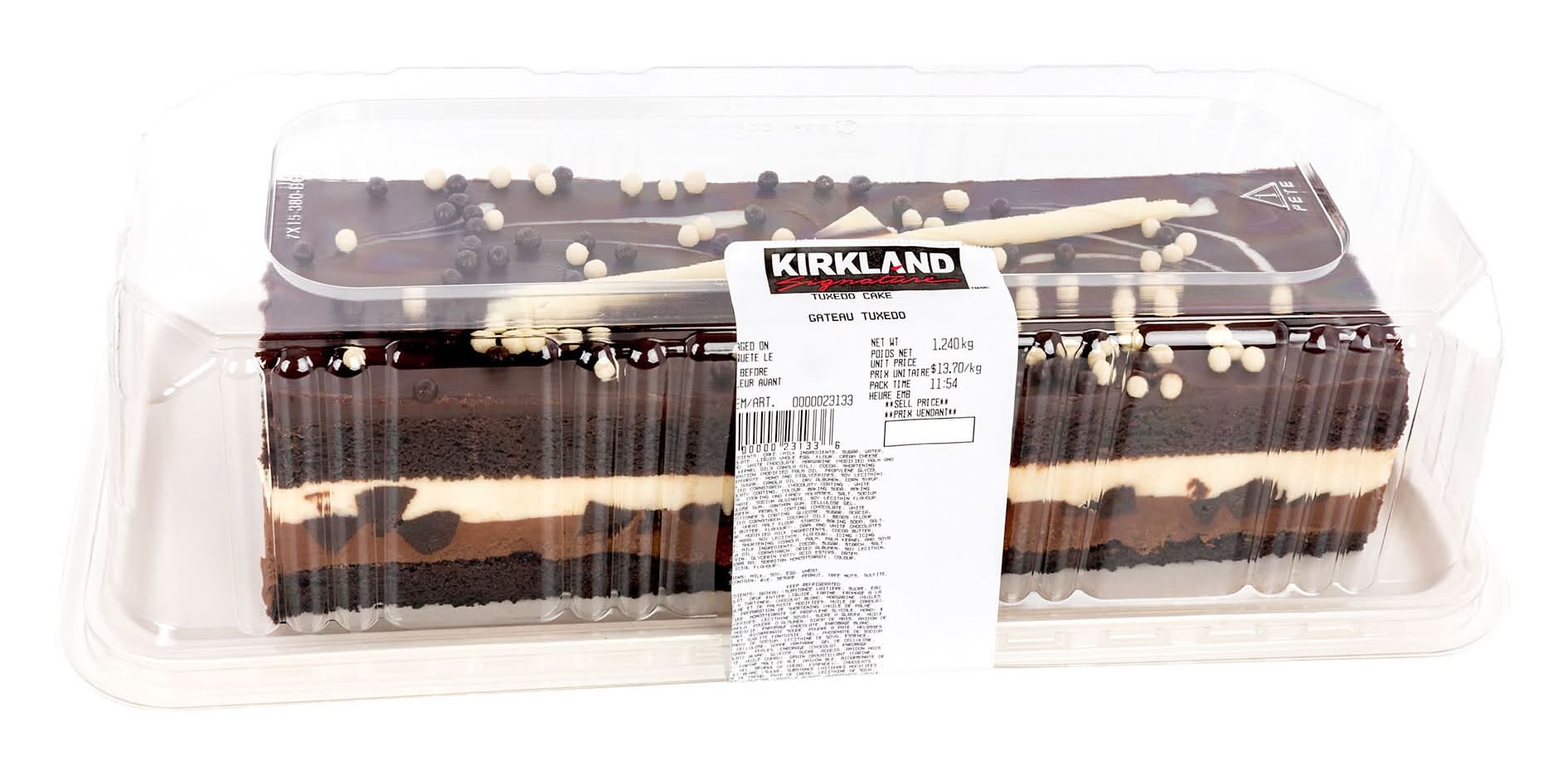 Gâteau Tuxedo / Tuxedo Cake, 1.24 Kg