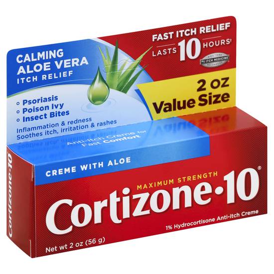 Cortizone 10 Maximum Strength Fast Itch Relief Creme