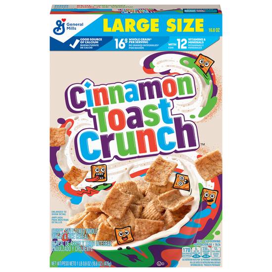 Cinnamon Toast Crunch Cereal With Whole Grain (16.8oz box)
