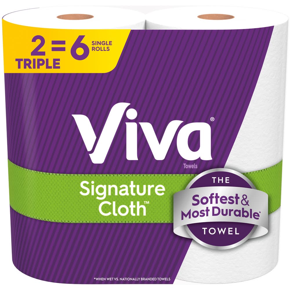 Viva 1 Ply Choose a Sheet Towels Triple Rolls, 11.0x5.9 in (2 ct)