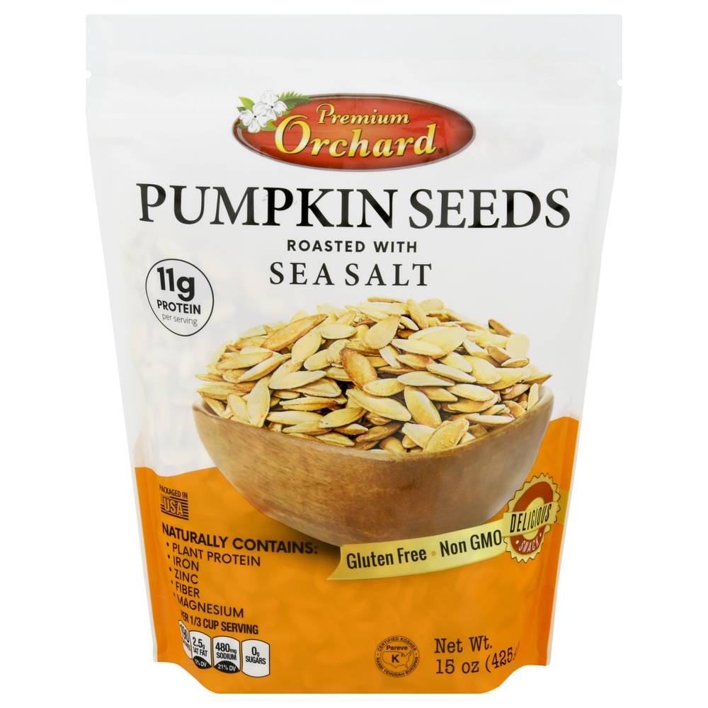 Premium Orchard Pumpkin Seeds Roasted With Sea Salt (15 oz)