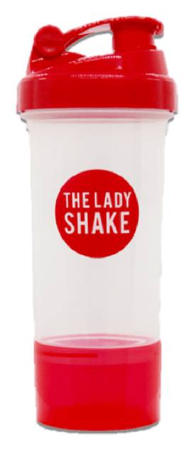 The Lady Shake Shaker Red 600ml