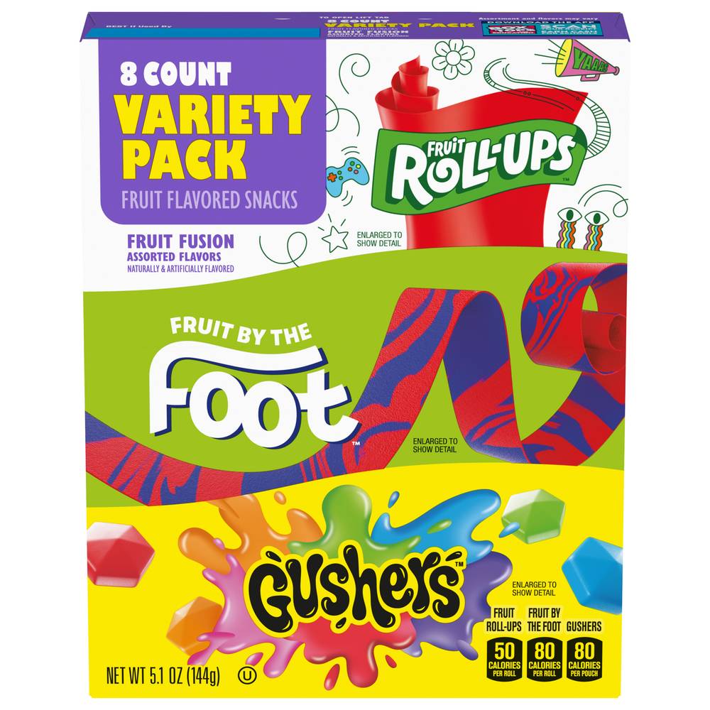 General Mills Fruit Fusion With Variety pack Of Fruit Flavored Snacks, Assorted (5.1 oz)