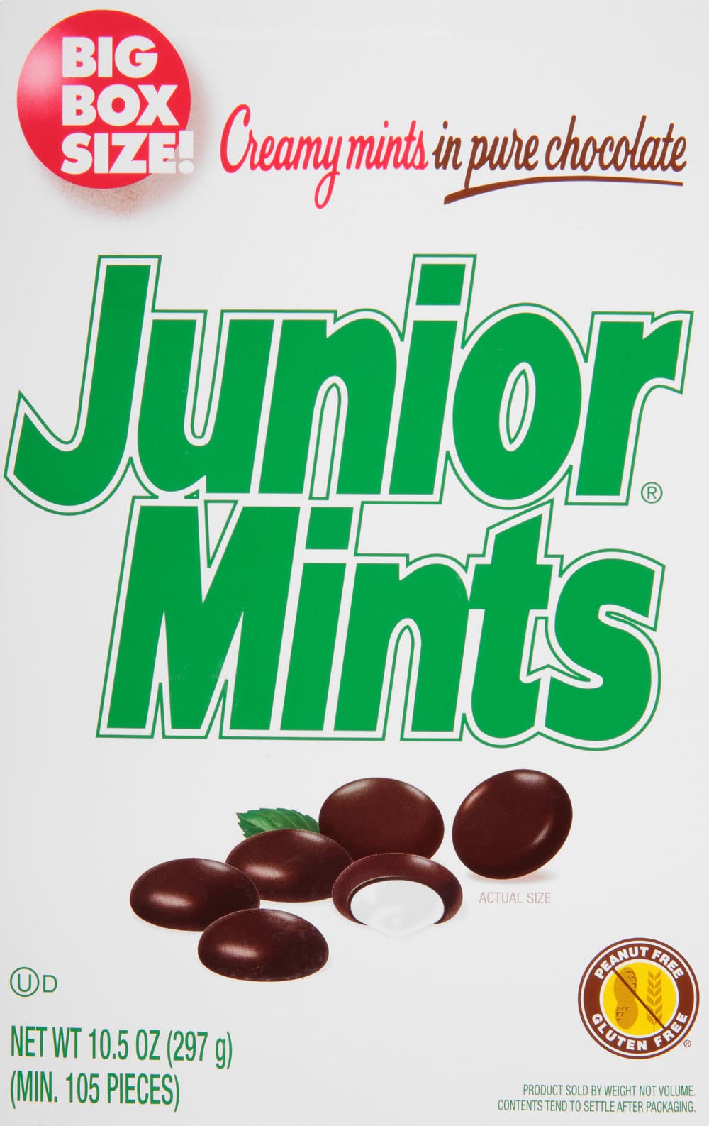 Junior Mints Creamy Mints in Pure Chocolate (10.5 oz, 105 ct)