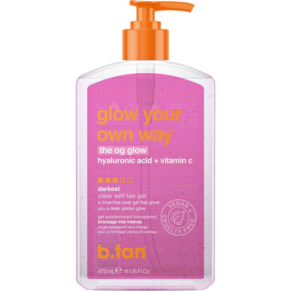 B.tan Glow Your Own Way the Glow Clear Self Tan Gel