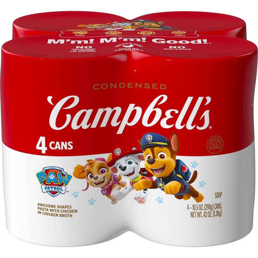 Campbell's Paw Patrol the Movie Pasta and Chicken Condensed Soup (4 ct )