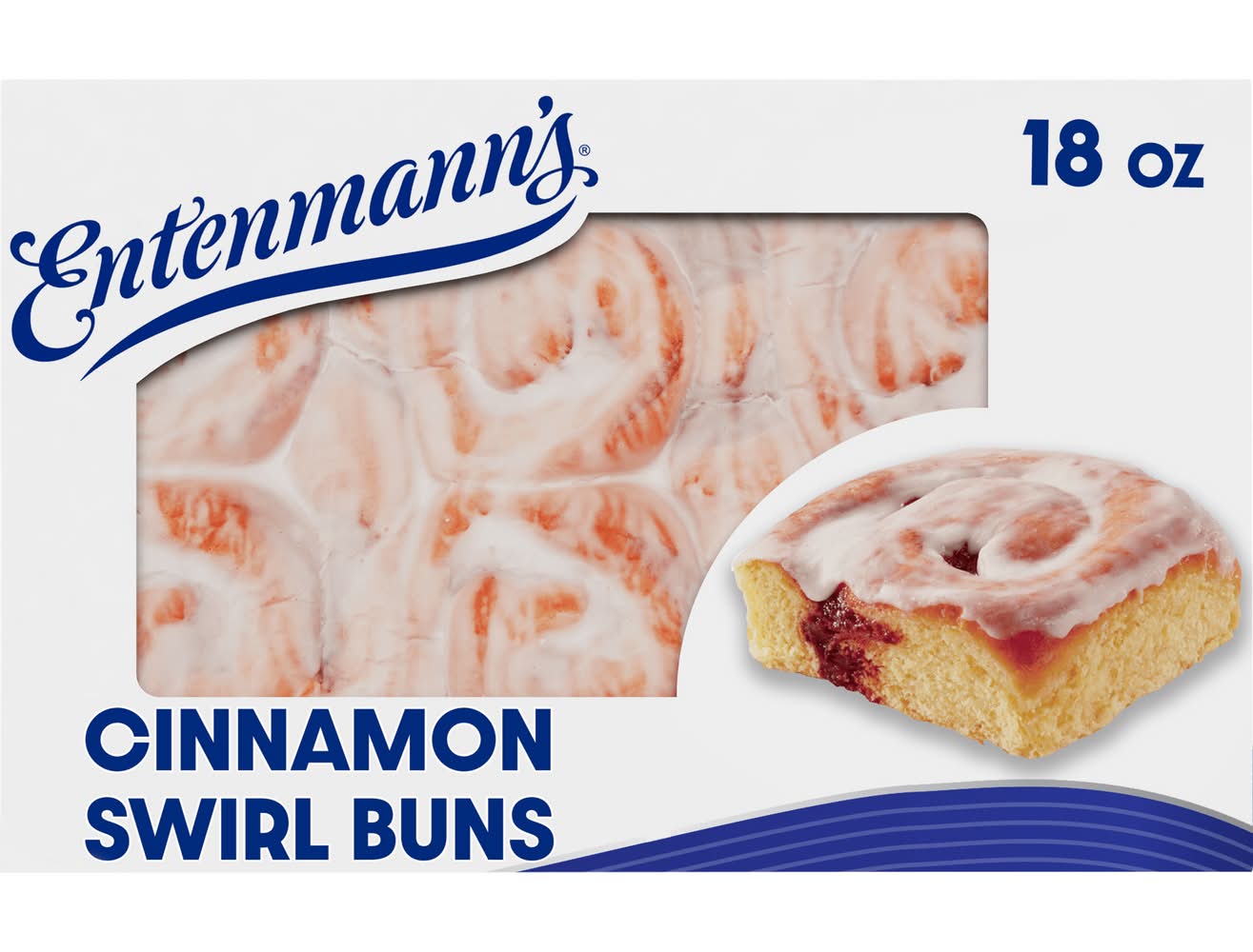 Entenmann's Swirl Buns, Cinnamon (18 oz)