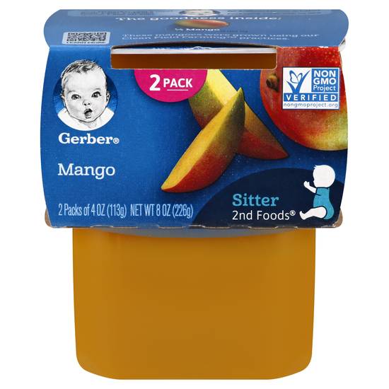Gerber Natural For Baby Sitter 2nd Foods Mango,(2 Ct)